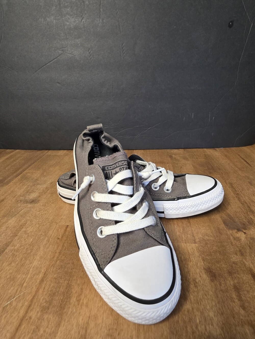 Women's Converse Chuck Taylor All Star Shoreline Gray/Charcoal Sneaker - Size 7